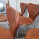 Set of 6 3107 butterfly chairs by Arne Jacobsen for Fritz Hansen