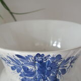 Cache pot céramique faïence  bleu delft