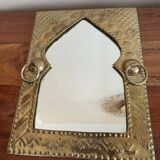 Golden brass mirror 31x23cm
