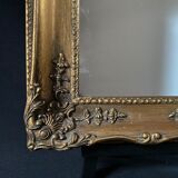 Golden trumk bevelled mirror with children 32x70cm