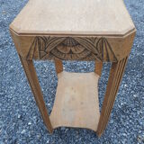 Art deco drawer console 30s oak