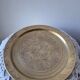 Engraved brass wall plate - oriental decor, arabesques