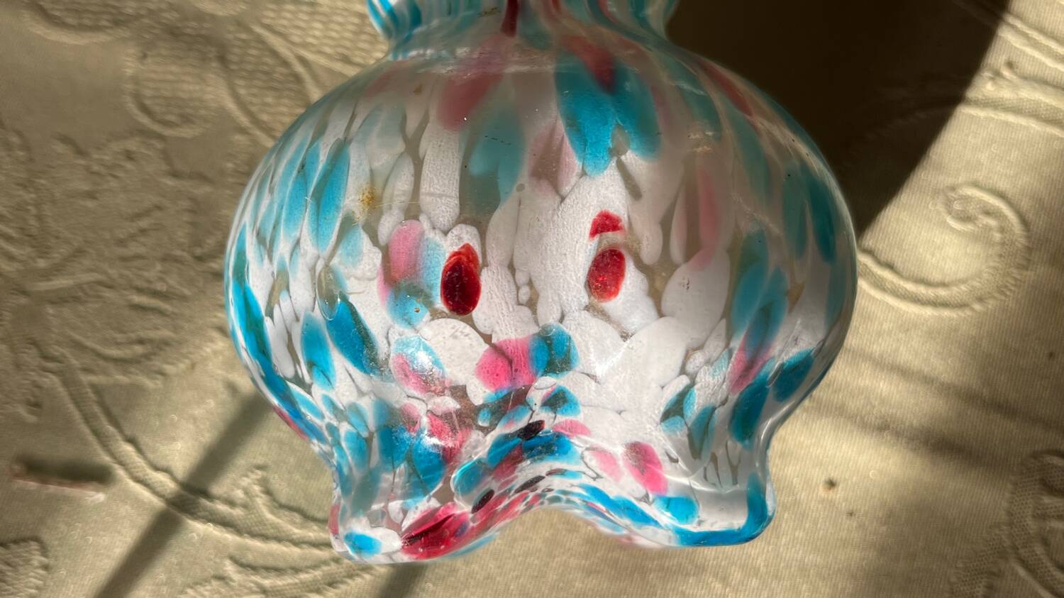 Legras vase in marmoreal glass