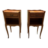 Wooden bedside tables