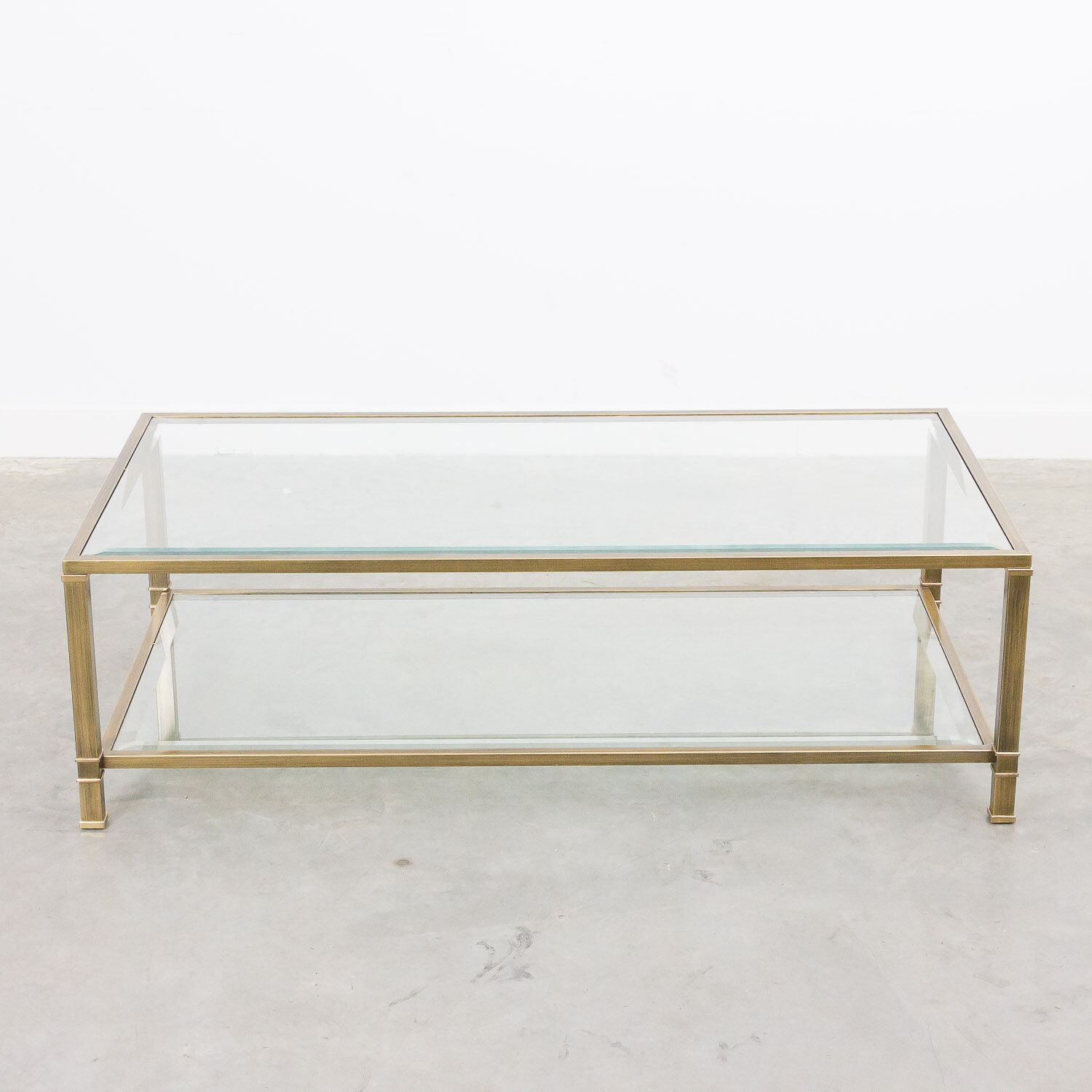 Mid-century brass coffee table