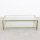 Mid-century brass coffee table