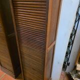Pair of oak curtain file cabinets