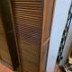 Pair of oak curtain file cabinets