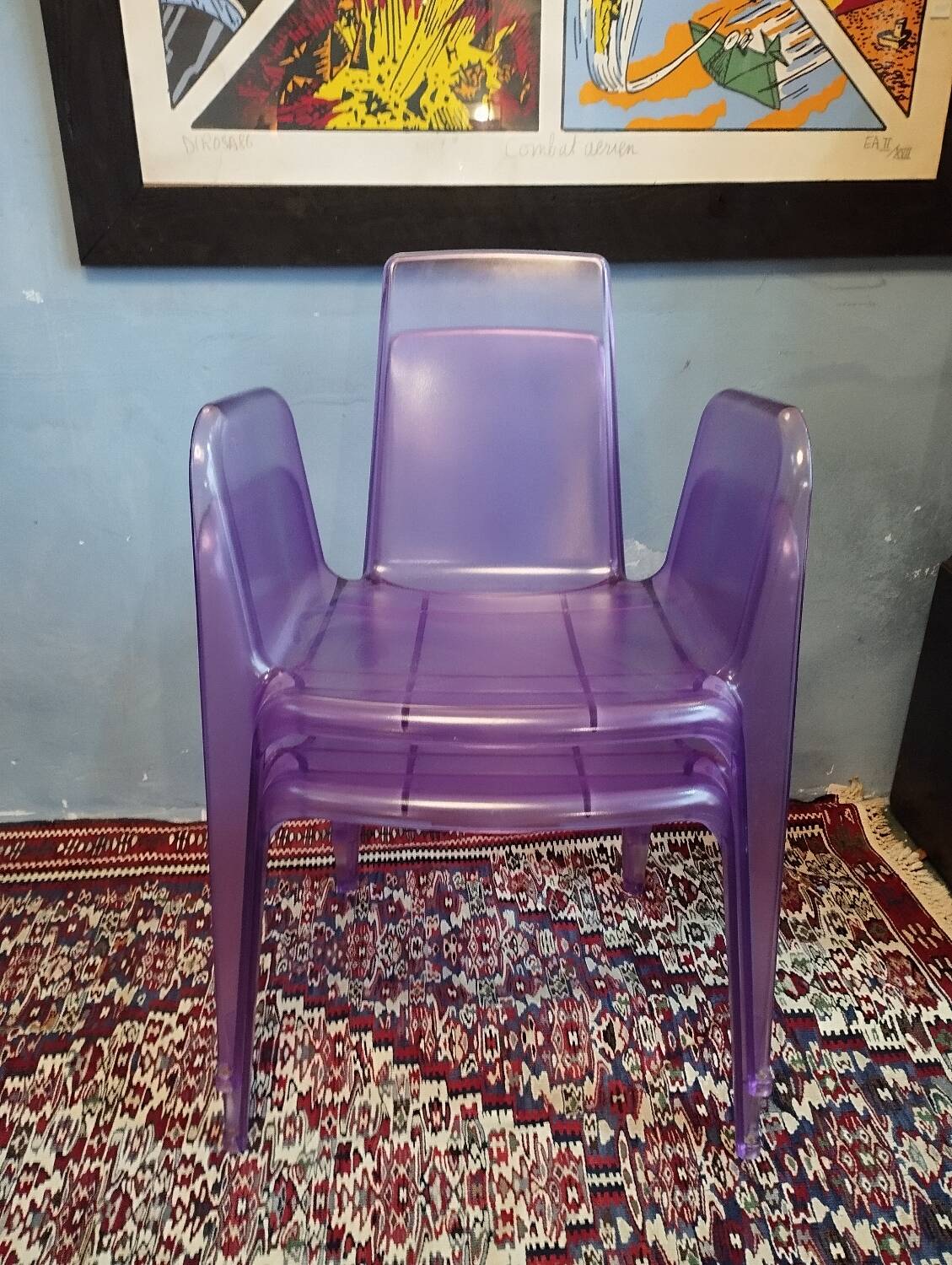 Pair of Bella rifatta designer chairs
