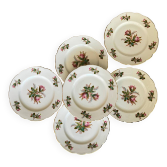 Floral dessert plates