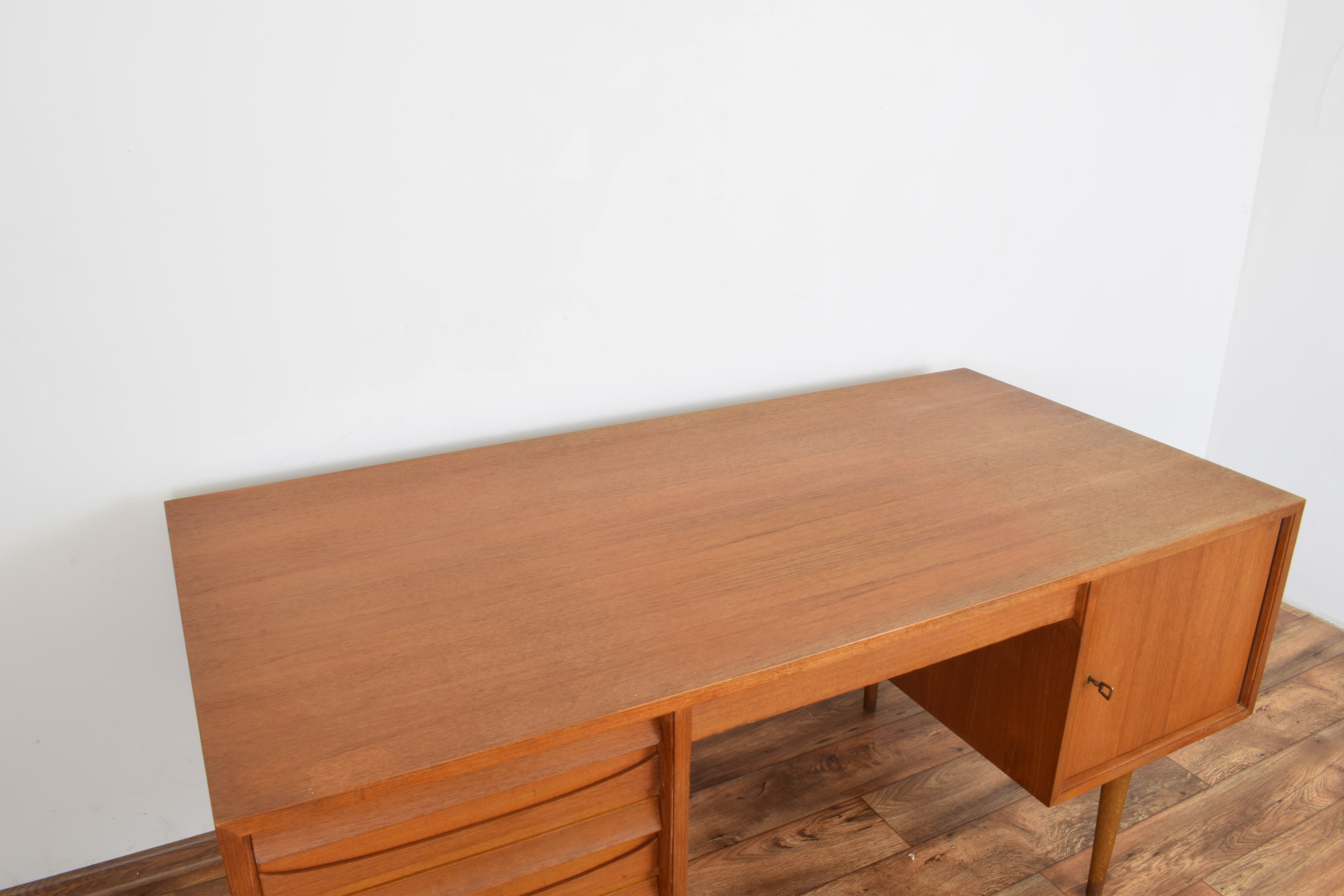 Mid-century Danish teak desk, 1960s