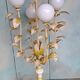 1970s Hollywood Regency floor lamp with 5 globes