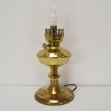 Vintage brass table lamp, czechoslovakia, 1950&#39;s.