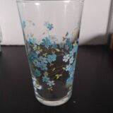 Set of 8 Arcopal glasses, Veronica model, Myosotis pattern