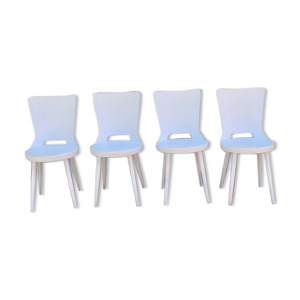 Série de 4 chaises bois