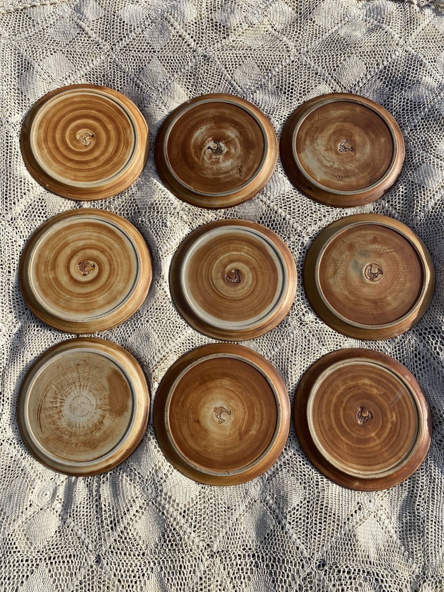 Madeleine Brault pottery service La Colombe 1960s