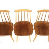 Set of 6 "Fanett" teak chairs by Ilmari Tapiovaara, Sweden, 1960