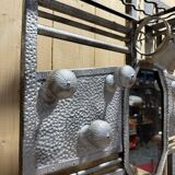 Art Deco wardrobe in hammered iron