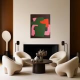 Minimalist colorful abstract "brick 2" by Bodasca