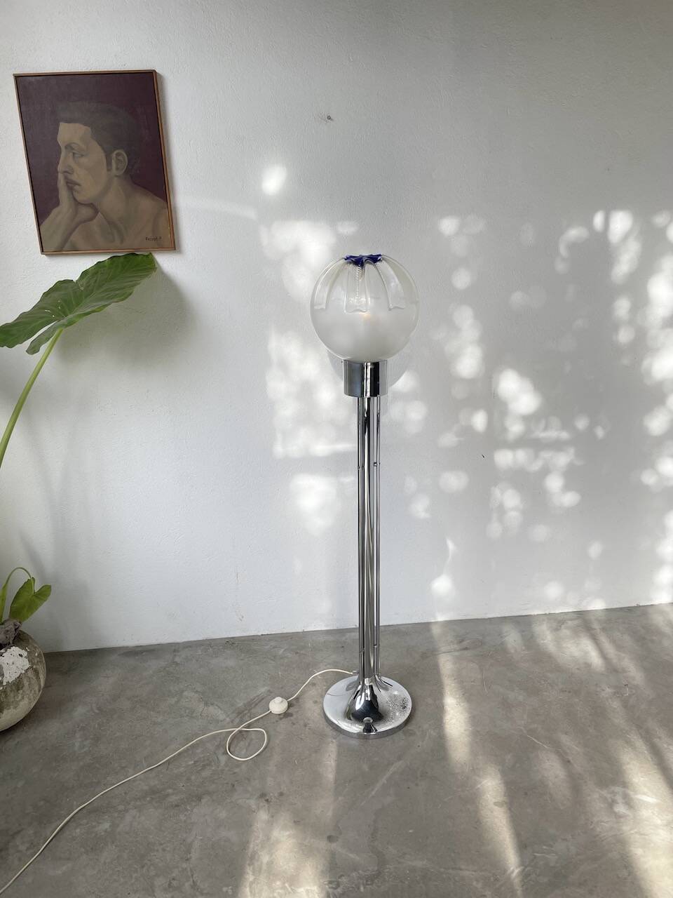 Mazzega floor lamp 1970 Murano glass