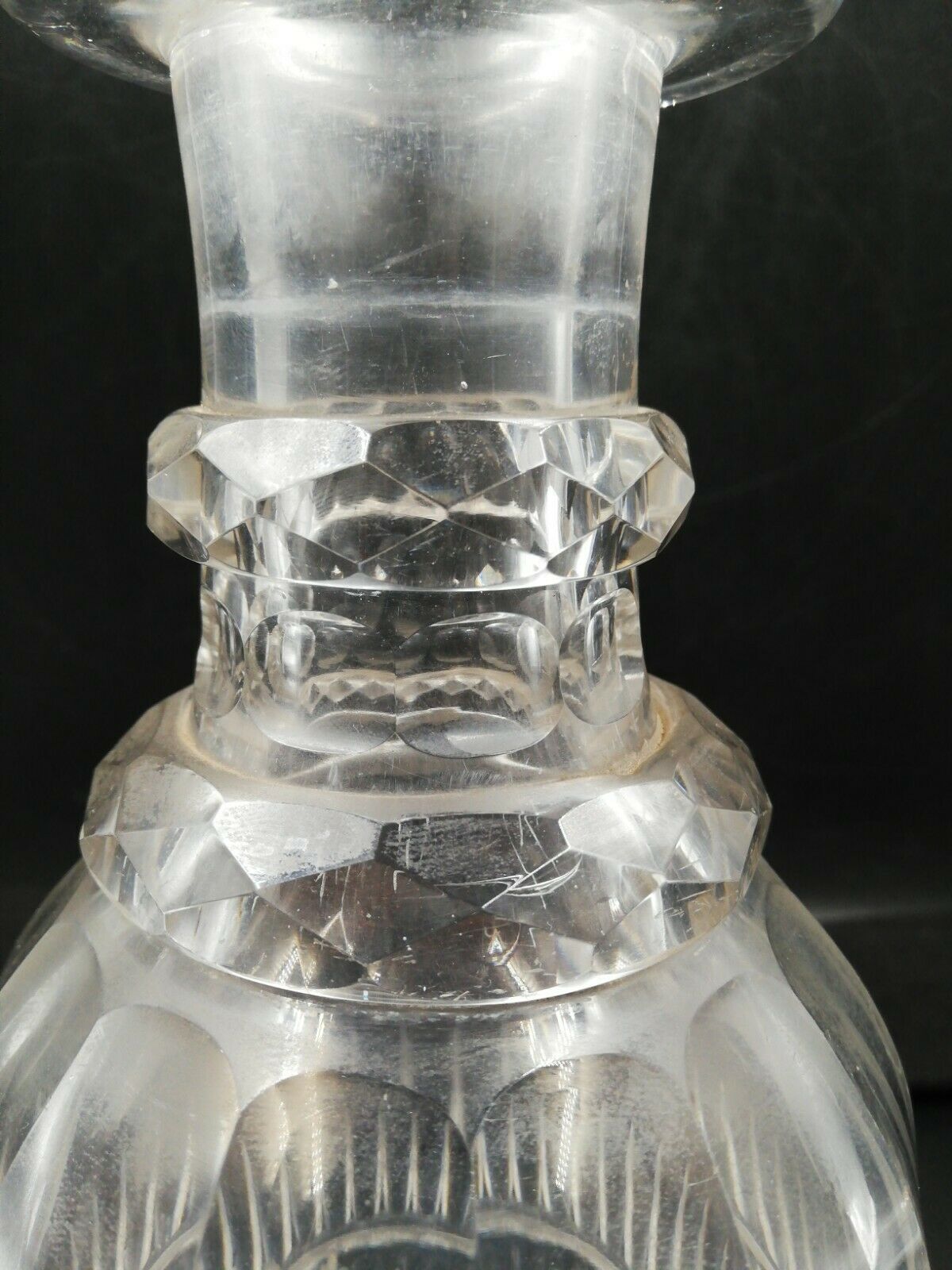 19th-century crystal carafe