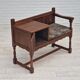 Commode assise en chêne années 1950 scandinave