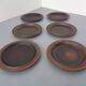 Large Russian Plates by Ulla Procope for Arabia, Set of 6, Finland, 1960s , Set of 6