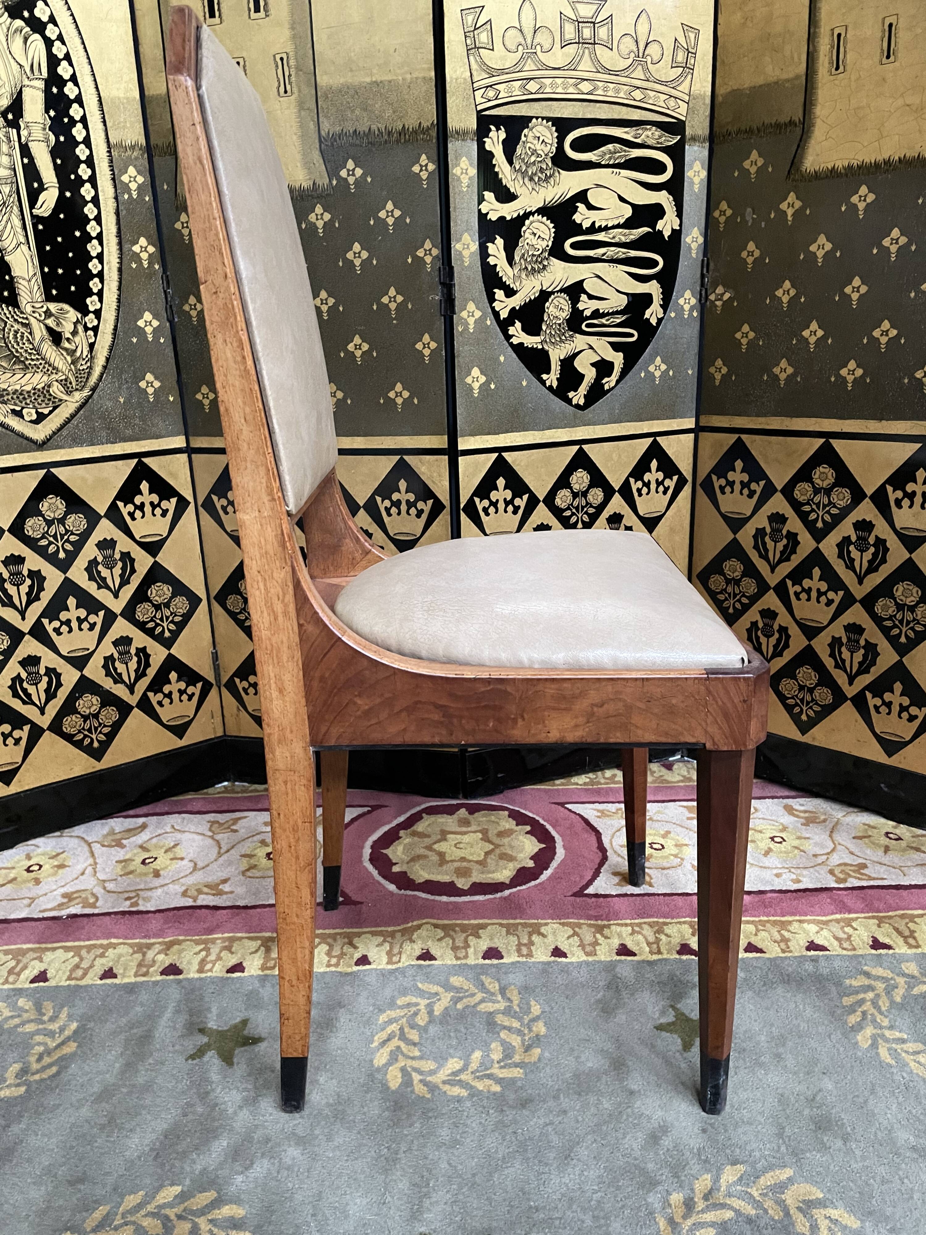 Suite of 6 restored Art Deco period chairs