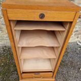 60s curtain filing cabinet