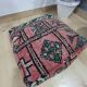 Handmade Berber pouf in wool 60 X 60 X 20 CM