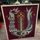 Frame canvas vintage rooster style Jean Lurcat