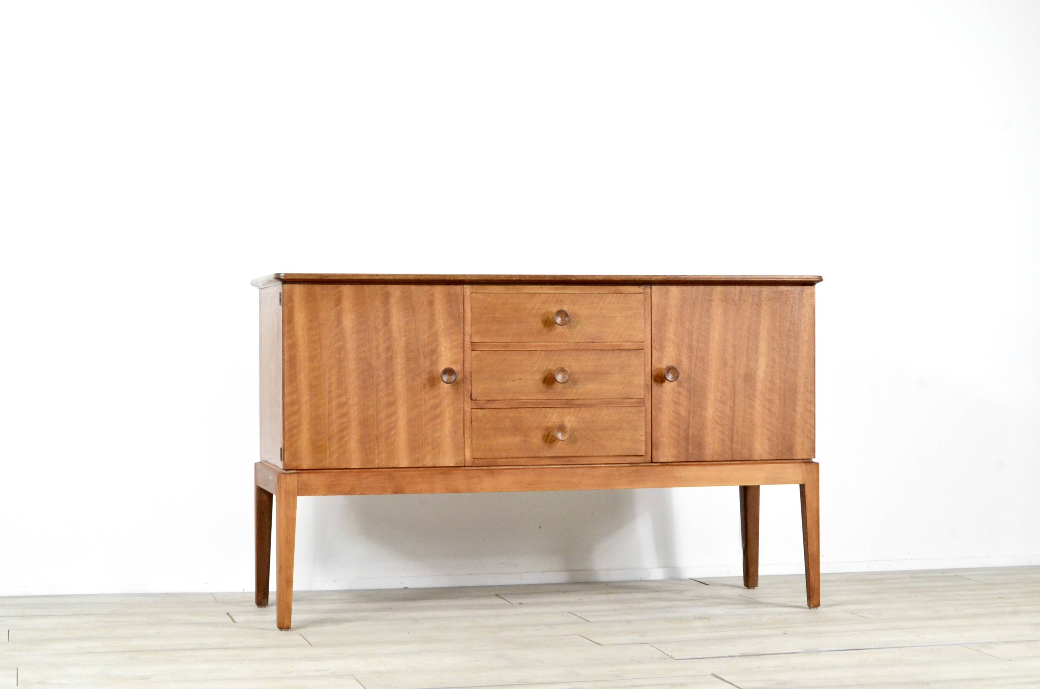 Midcentury Gordon Russell for Heal's walnut sideboard