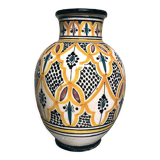 Vase Marocain Safi jaune et noir