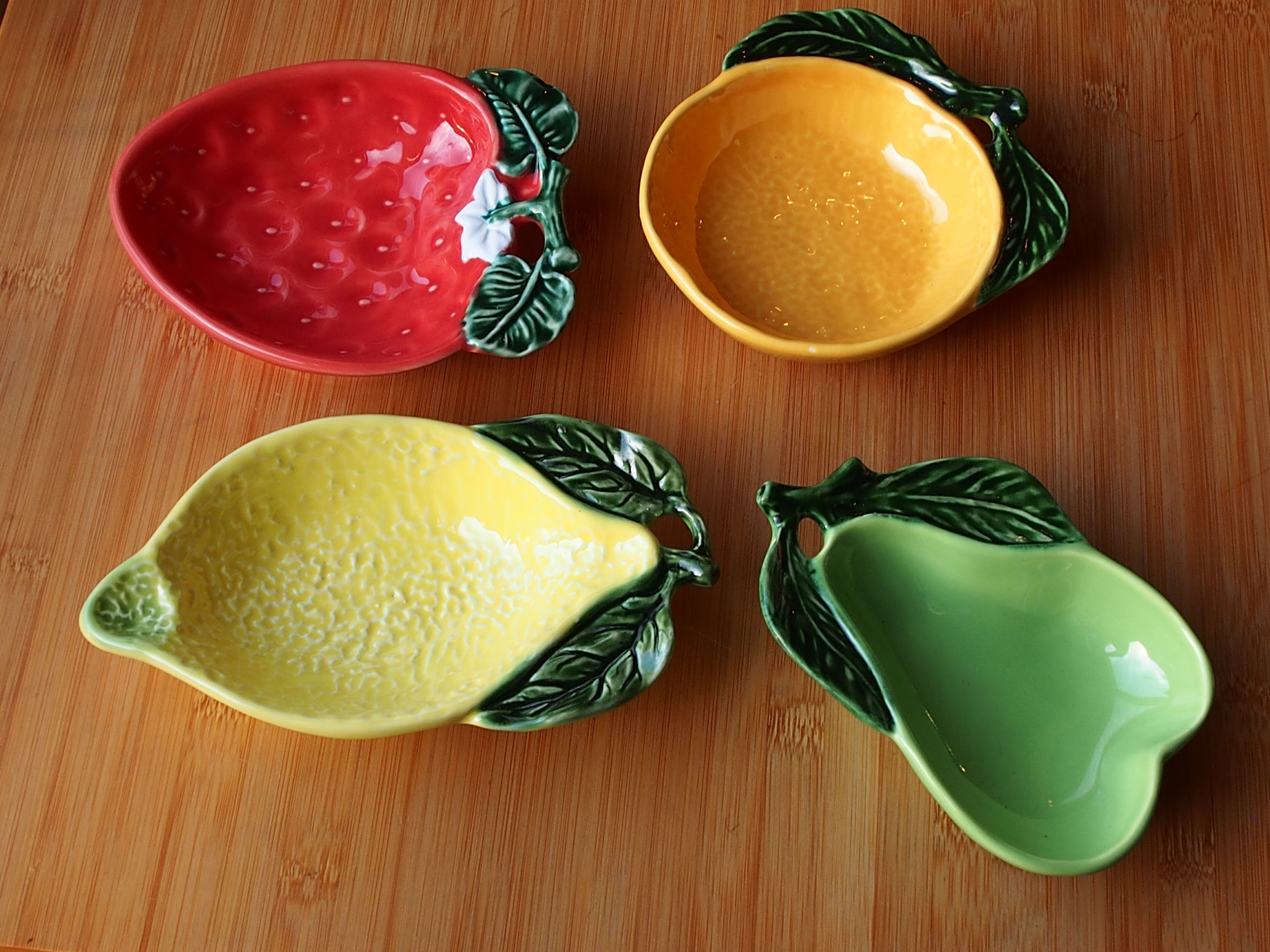 Vintage ceramic cup in fruit shape "orange"