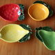 Vintage ceramic cup in fruit shape "orange"