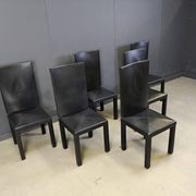 Arcalla high back dining chairs by Paolo Piva for B& B Italia set of 6