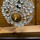 Old brass hot air balloon chandelier with pendants