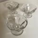 Set of 3 champagne glasses Harcourt Talleyrand crystal Baccarat