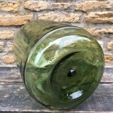 Green and oval demijohn
