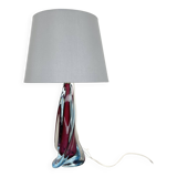 Large 41cm sommerso murano glass flavio poli attr. table light, italy, 1960s