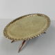 Moroccan brass tray table, ca 1950