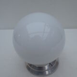 Old wall or ceiling wall lamp, white opal globe
