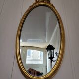 Louis XVI style oval mirror