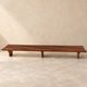 Vintage wooden slatted bench – 309 cm – Modernist design