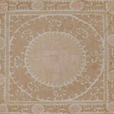 Vintage Turkish hand-knotted rug 132x132 cm