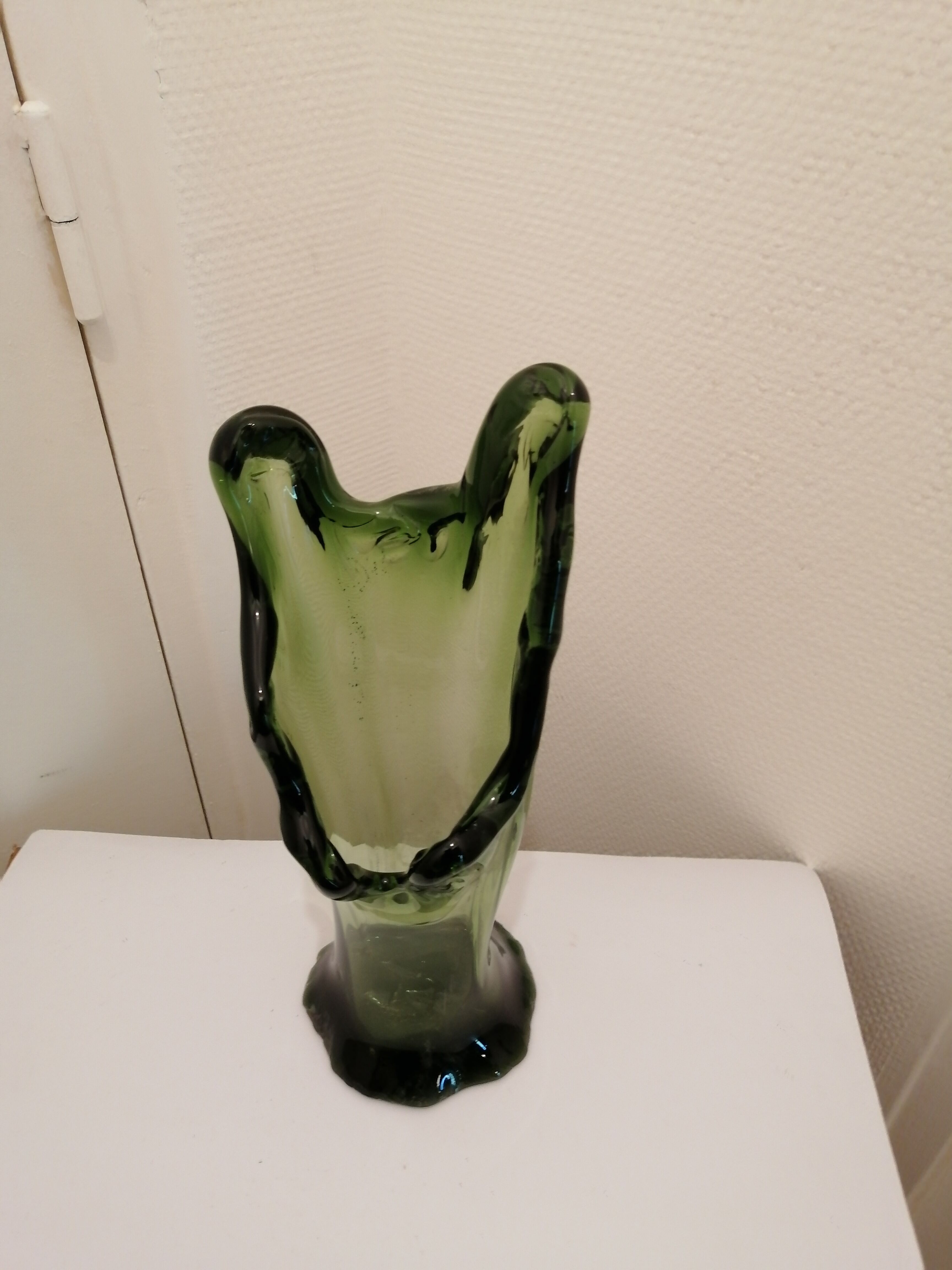 Blown glass vase