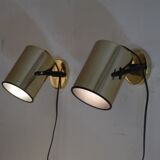 Pair of Scandinavian vintage wall lamps 1970