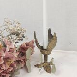 Bougeoir laiton fleur