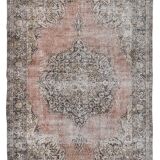 57s Red & Navy Blue Persian Rug 205x307Cm