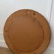 Round Scandinavian pine mirror from the 1970s.